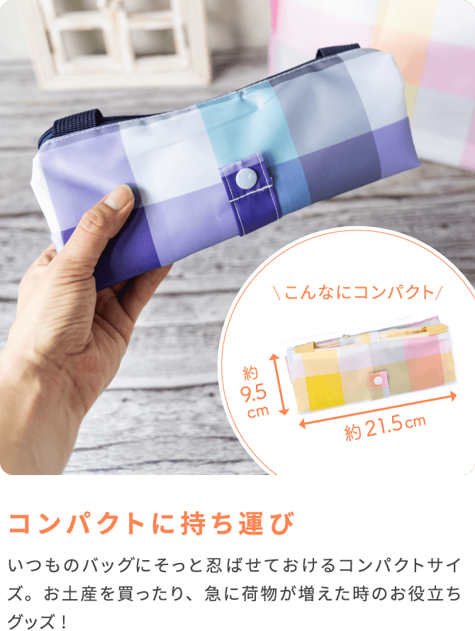コンパクトに持ち運び
